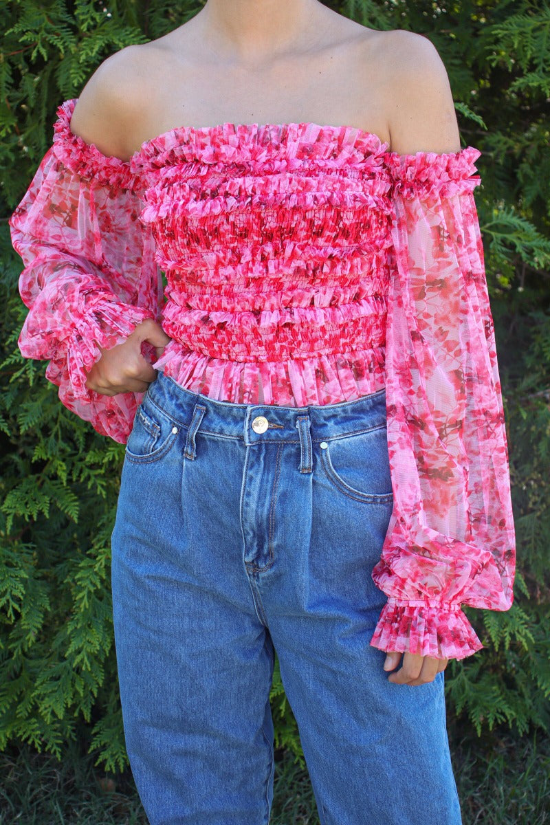 Love Story Top Pink/Red